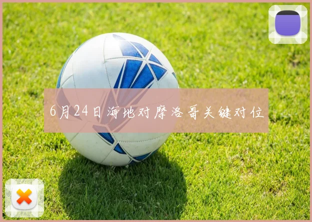 6月24日海地对摩洛哥关键对位